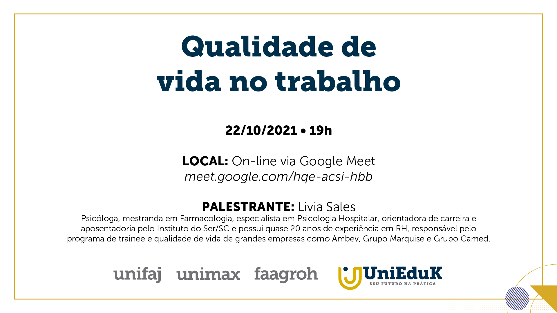 Curso de Qualidade de Vida no Trabalho Gratuito