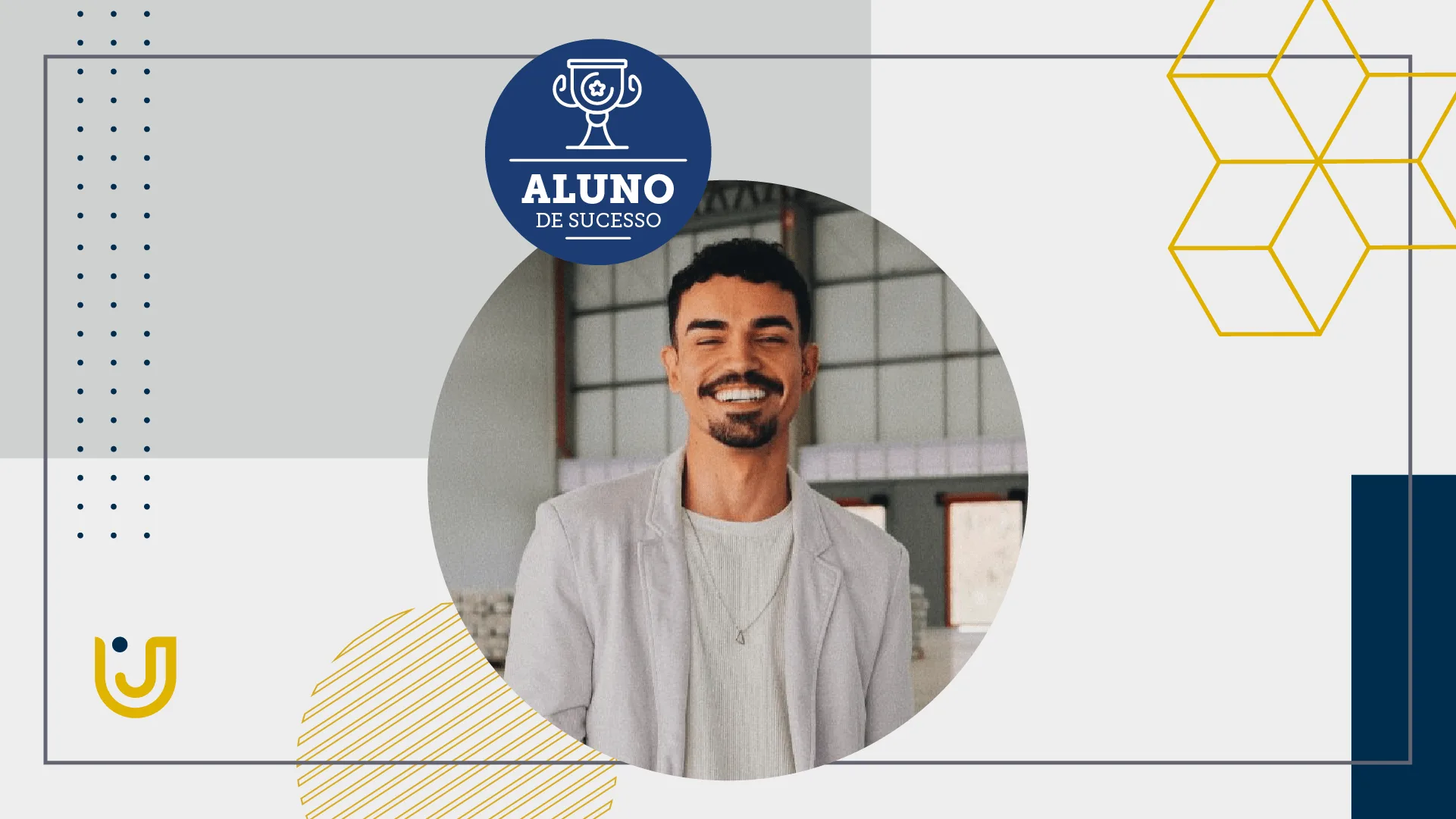 A imagem mostra o aluno Pedro Victor Souza Stuchi que teve sua IC publicada na revista internacional.