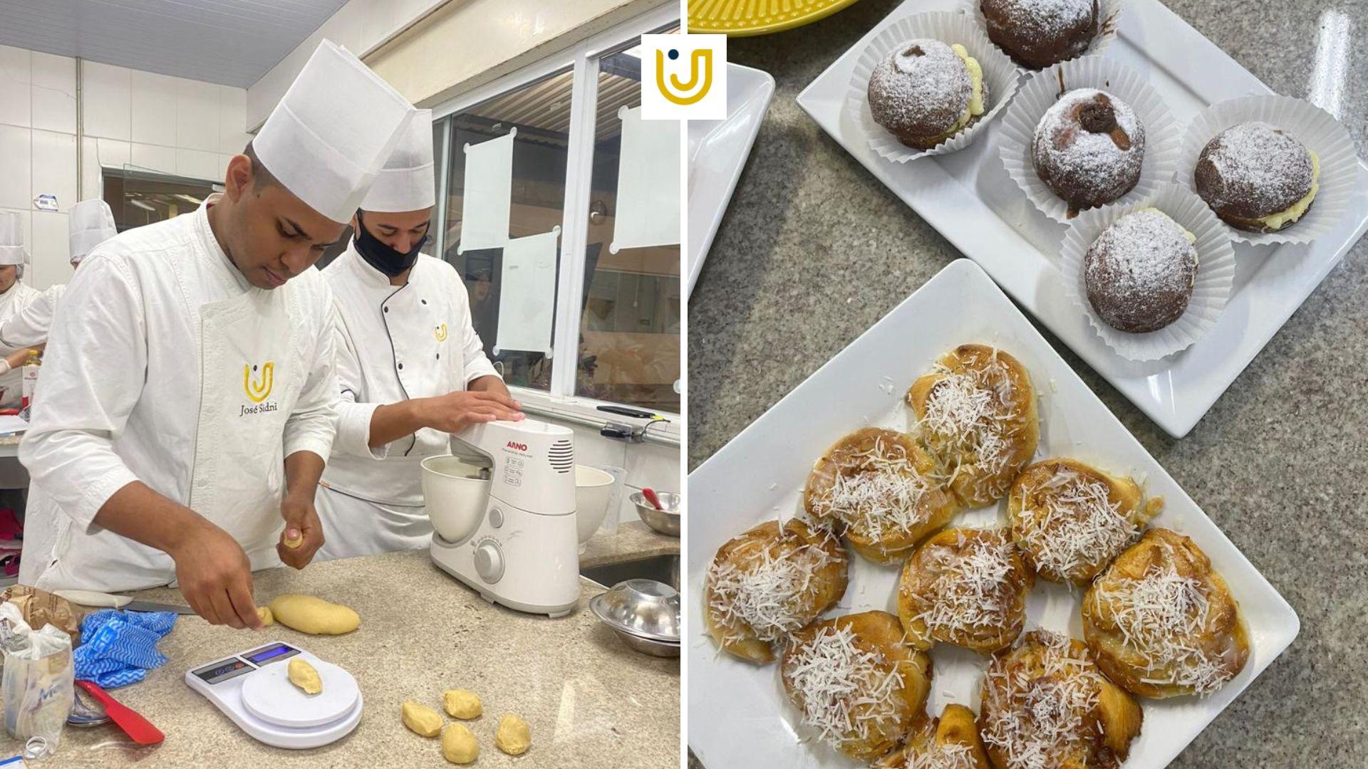 Apreciem um dia de aula de Confeitaria + Panificação com a incrível @c