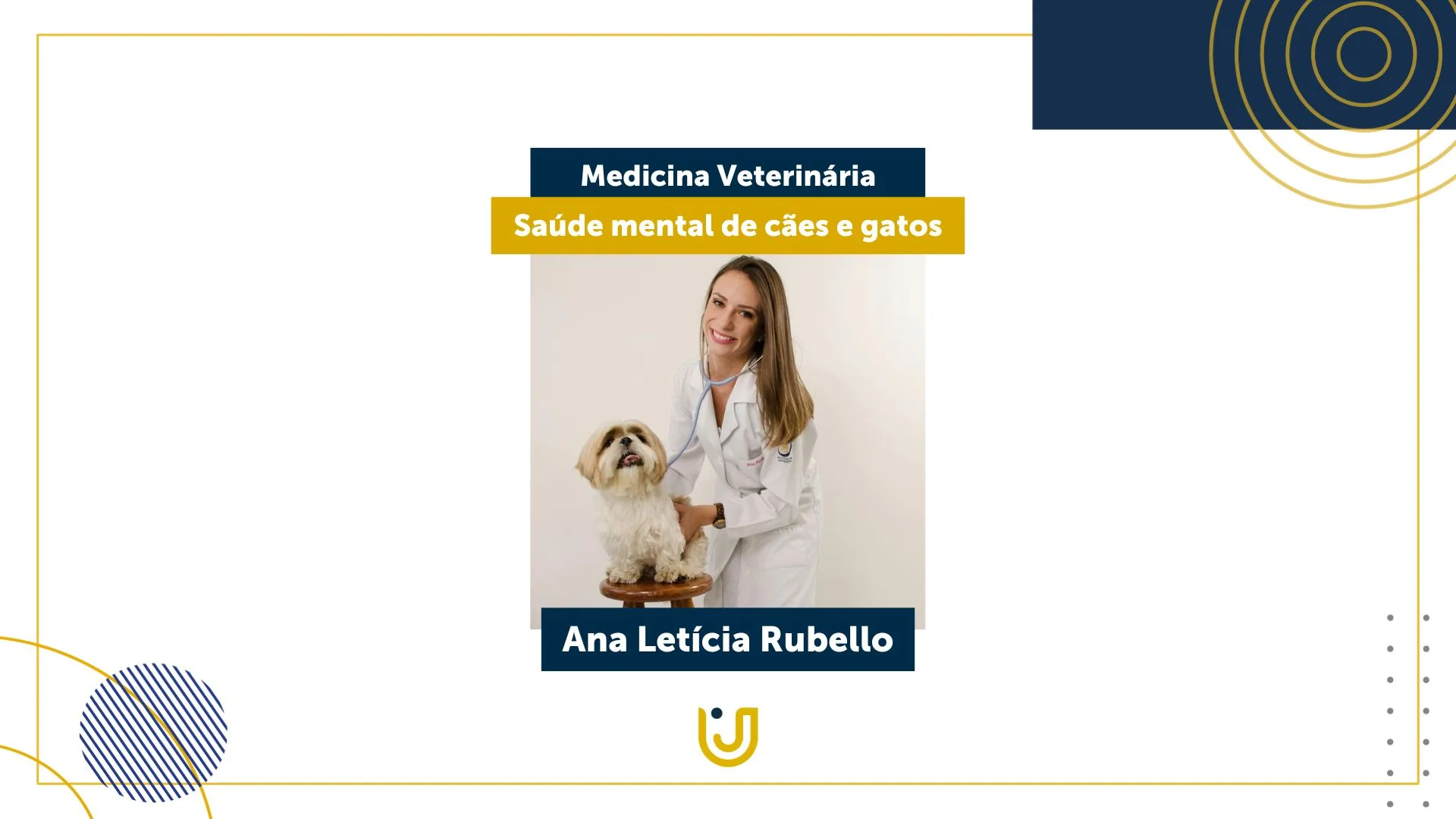 A imagem mostra a médica-veterinária Ana Letícia Rubello que falou sobre Saúde mental de cães e gatos